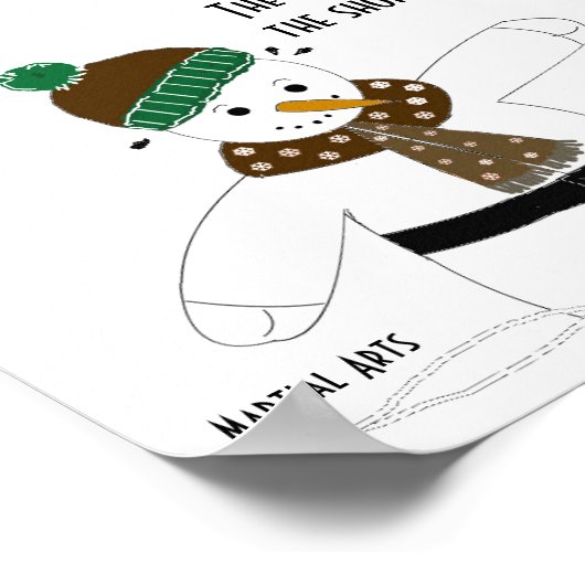 Martial Arts the Harder You Train Poster (Hoek)