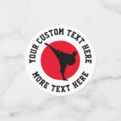 Martial arts thema karate Verjaardagsfeest confett Confetti (Kleine voorkant)