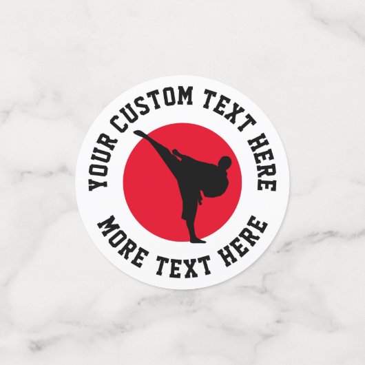 Martial arts thema karate Verjaardagsfeest confett Confetti (Kleine voorkant)