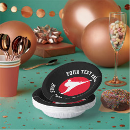 Martial arts thema karate Verjaardagsfeestkommen Papieren Kommen