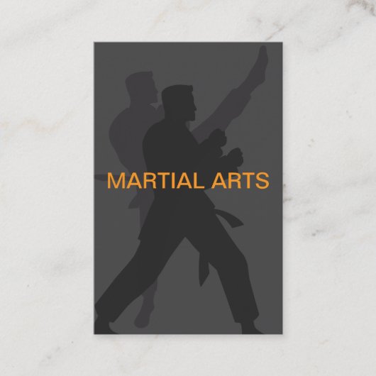 Martial Arts Theme Visitekaartjes (Voorkant)