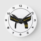 Martial Arts Third Degree Black Belt Ronde Klok (Voorkant)