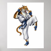 Martial Arts Tijger Poster (Voorkant)