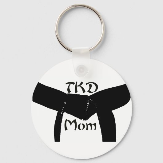 Martial Arts TKD Black Belt mam Sleutelhanger (Voorkant)