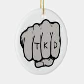 Martial Arts TKD Fist Keramisch Ornament (Rechts)