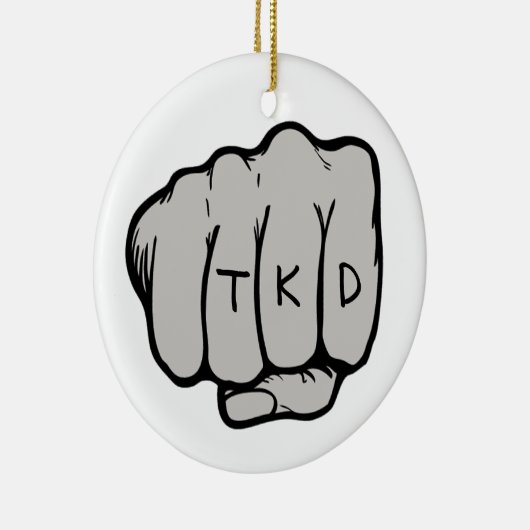 Martial Arts TKD Fist Keramisch Ornament (Rechts)