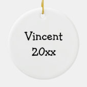 Martial Arts TKD Fist Keramisch Ornament (Achterkant)