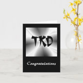 Martial Arts TKD Gefeliciteerd Kaart (Gele Bloem)