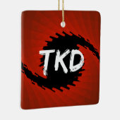 Martial Arts TKD orkaan Keramisch Ornament (Rechts)