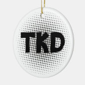 Martial Arts TKD Stippen Keramisch Ornament (Links)