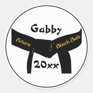 Martial Arts Toekomst Zwarte Belt Stickers