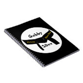 Martial Arts Toekomst Zwarte Riem Notitieboek (Rechterzijde)