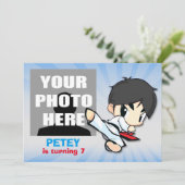 Martial Arts Uitnodiging - CUSTOM (Staand voorkant)