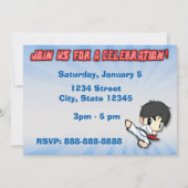Martial Arts Uitnodiging - CUSTOM (Achterkant)