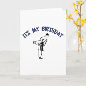 Martial Arts Verjaardag Kaart Design (Gele Bloem)
