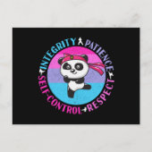 Martial Arts Waarden - Girly Karate Mindset Briefkaart (Voorkant)