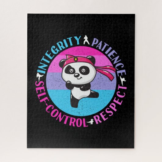 Martial Arts Waarden - Girly Karate Mindset Legpuzzel (Verticaal)