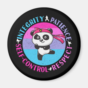 Martial Arts Waarden - Girly Karate Mindset Magneet