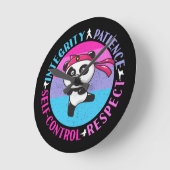 Martial Arts Waarden - Girly Karate Mindset Ronde Klok (Hoek)