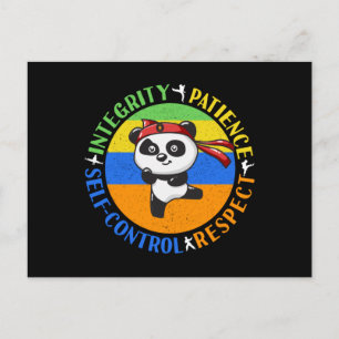 Martial Arts Waarden - Jongens Karate Mindset Briefkaart