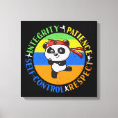 Martial Arts Waarden - Jongens Karate Mindset Canvas Afdruk (Voorkant)