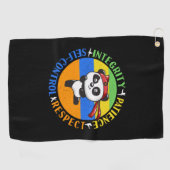 Martial Arts Waarden - Jongens Karate Mindset Golfhanddoek (Horizontaal)