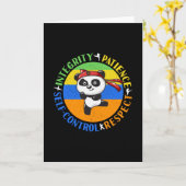 Martial Arts Waarden - Jongens Karate Mindset Kaart (Gele Bloem)