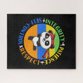 Martial Arts Waarden - Jongens Karate Mindset Legpuzzel (Horizontaal)