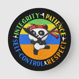 Martial Arts Waarden - Jongens Karate Mindset Ronde Klok