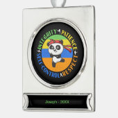 Martial Arts Waarden - Jongens Karate Mindset Verzilverd Banner Ornament (Links)