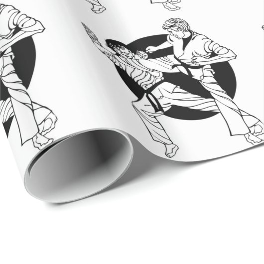 Martial Arts Wrapping Paper Cadeaupapier (Rol Hoek)