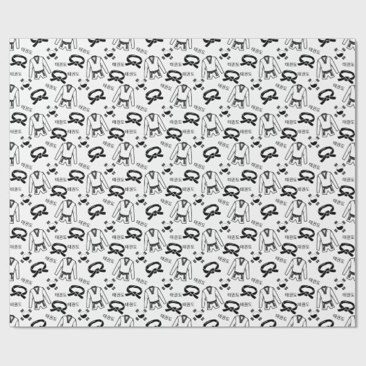 Martial Arts Wrapping Paper Cadeaupapier (Vlak)