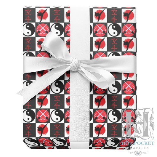 Martial Arts Wrapping Paper Cadeaupapier