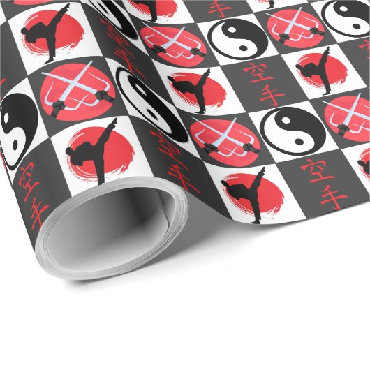 Martial Arts Wrapping Paper Cadeaupapier (Rol Hoek)