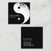 Martial Arts Yin Yang Karate Kung Fu Master Vierkante Visitekaartje (Voorkant / Achterkant)