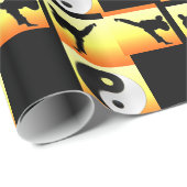 Martial Arts Yin Yang Wrapping Paper Cadeaupapier (Rol Hoek)