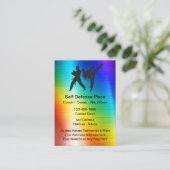 Martial Arts Zelfverdediging Visitekaartje (Staand voorkant)