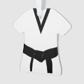Martial Arts Zwart Riem Uniform Ornament (voorkant)