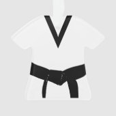 Martial Arts Zwart Riem Uniform Ornament (voorkant)