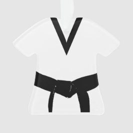 Martial Arts Zwart Riem Uniform Ornament