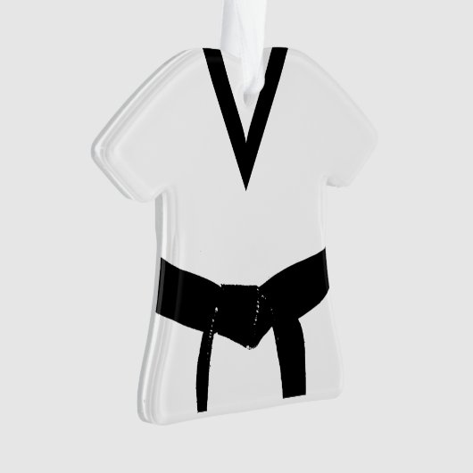 Martial Arts Zwart Riem Uniform Ornament (voorkant)