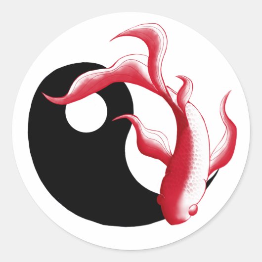 Martial Flow Abstract YinYang Martial Arts Sticker (Voorkant)