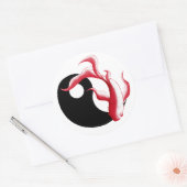 Martial Flow Abstract YinYang Martial Arts Sticker (Envelop)