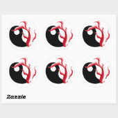 Martial Flow Abstract YinYang Martial Arts Sticker (Vel)