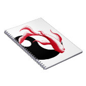 Martial Flow Abstract YinYang Martial Arts Sticker Notitieboek (Rechterzijde)