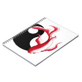 Martial Flow Abstract YinYang Martial Arts Sticker Notitieboek (Linkerzijde)
