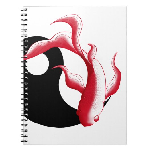 Martial Flow Abstract YinYang Martial Arts Sticker Notitieboek (Voorkant)