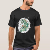 Martial Karate Dinosaur Rex T-shirt (Voorkant)