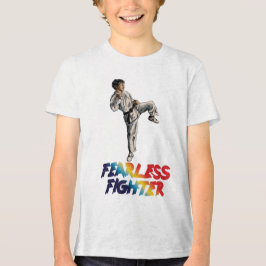 "Martial Mastery, Fearless Fighter" Tri-Blend Shirt