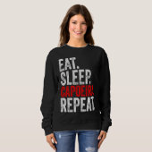 Martial Ninja Costume  Eat Sleep Capoeira Repeat Trui (Voorkant volledig)